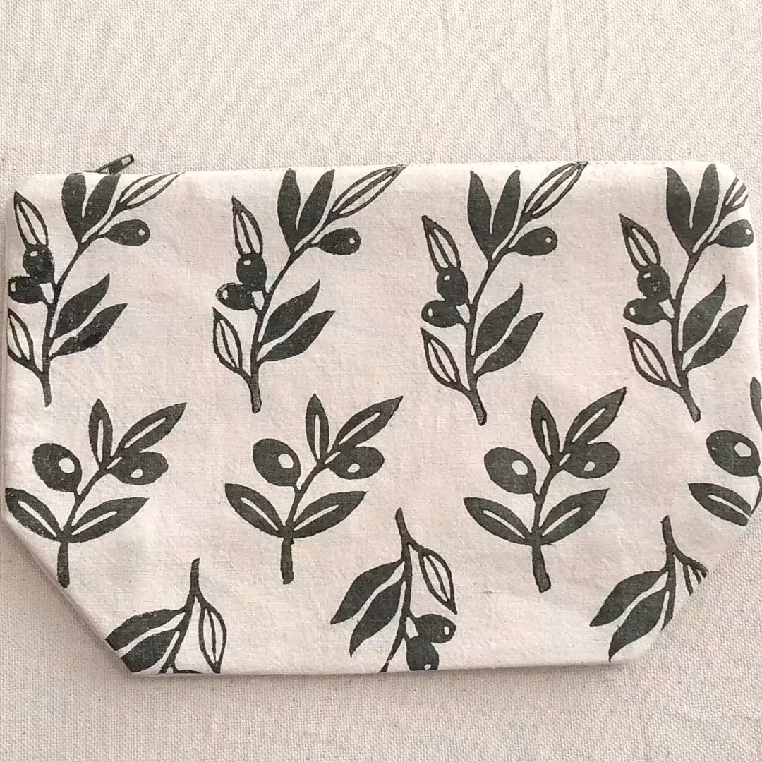 جامدادی الیاف طبیعی 100 درصد طرح شاخه زیتون 