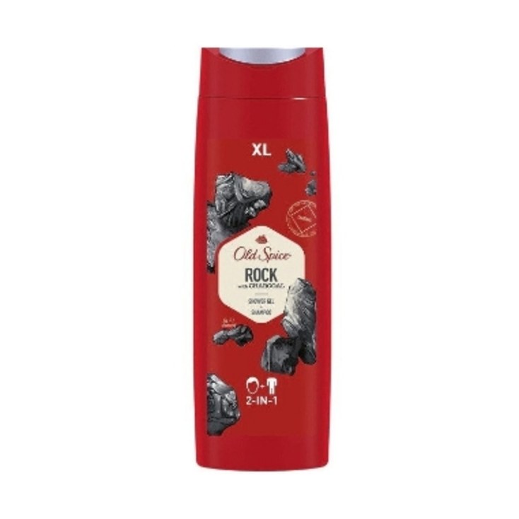 شامپو سر و بدن با زغال فعال ( آقایان ) 400 میل راک اولد اسپایس  old spice