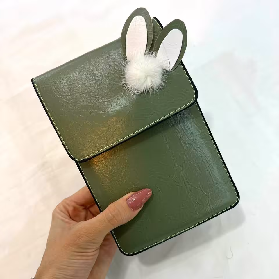 کیف دوشی دخترانه جا موبایلی خرگوشی فانتزی ارسال رایگان 