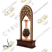 تندیس دانش آموز گلدان 16 مس و پرداز نقاشی یاد بود و دکوری و کادویی و هدیه صنایع دستی سایروس تندیس 