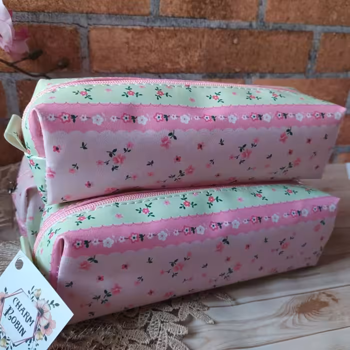 جامدادی تک زیپ  چرم فانتزی   گل بهاری  جامدادی با تنوع بالای30 طرح