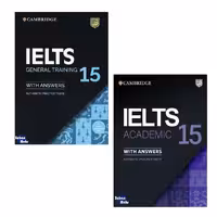 کتاب Cambridge IELTS 15 Academic_General اثر جمعی از نویسندگان انتشارات زبان مهر 2 جلدی