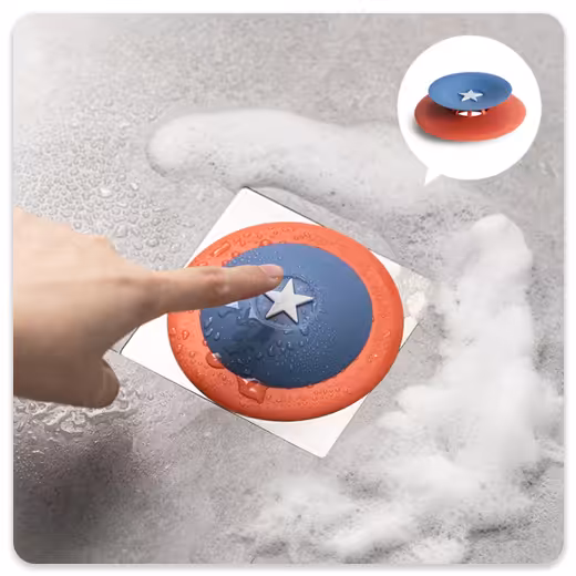 در پوش راه آب | مدل : سیلیکونی طرح دار در 2 رنگ متفاوت