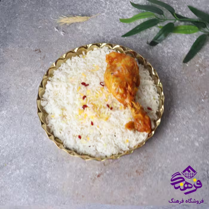 سینی انگشتی 28 طرحدار (طلایی)