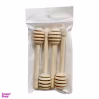 قاشق عسل چوبی مدل چنار کد a 131 مجموعه 4 عددی