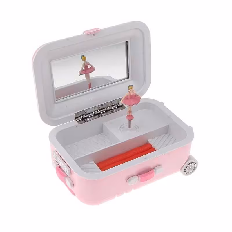 جعبه جواهرات موزیکال طرح چمدان