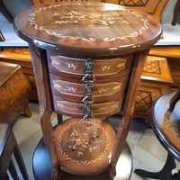 میز تلفن معرق براق (باربری و پسکرایه)