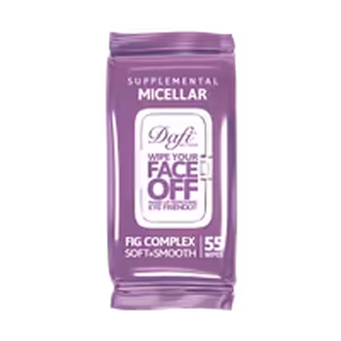 دستمال مرطوب دافی مدل MICELLAR بسته 55 عددی