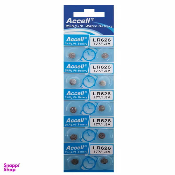 باتری ساعت اکسل (Excel) مدل LR626 بسته 10 عددی