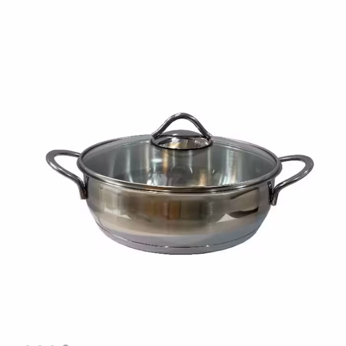 تابه استیل دستی لوکس سایز 24