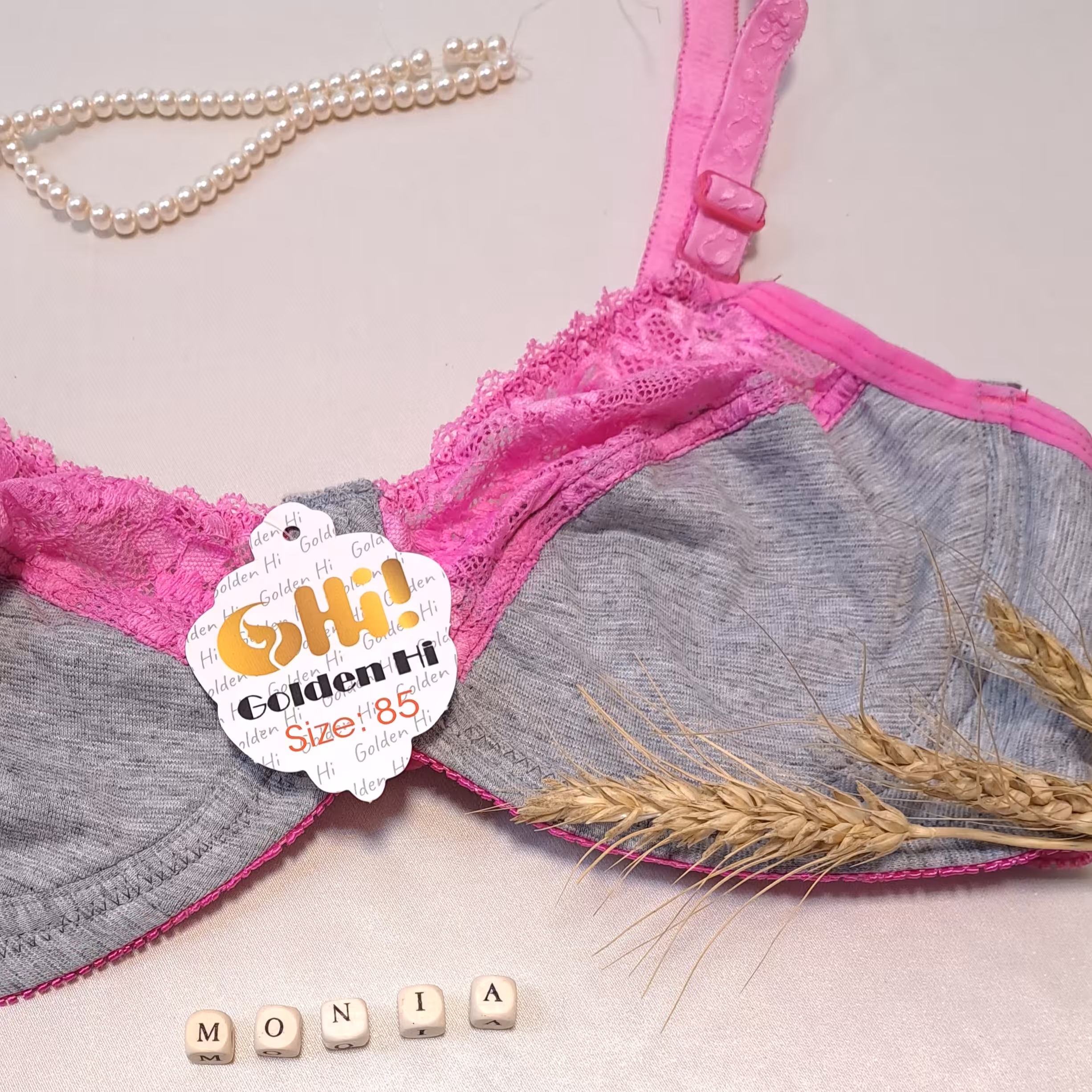 سوتین فنر دار ملانژ سایز 80 و90 