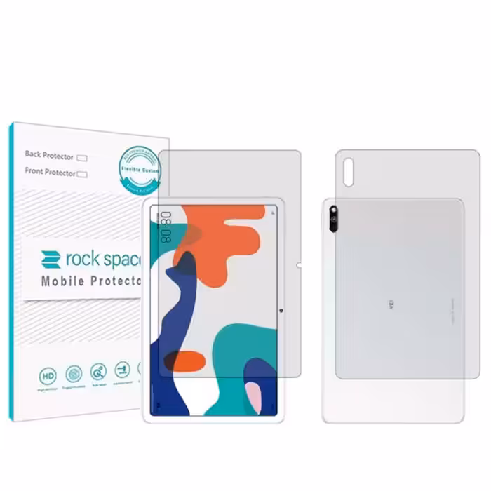 گلس صفحه نمایش و پشت تبلت هوآوی MatePad 10.4 مدل نانو هیدروژل شفاف برند راک اسپیس کد LL