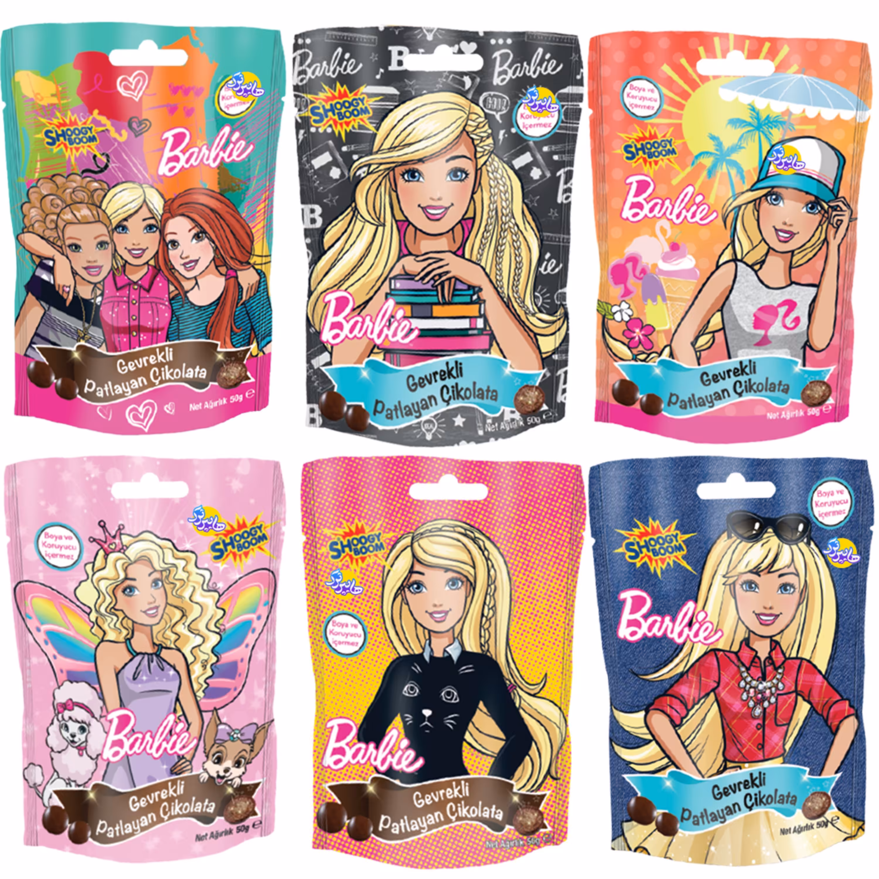 دراژه شکلاتی جرقه ای مدل باربی 50 گرم