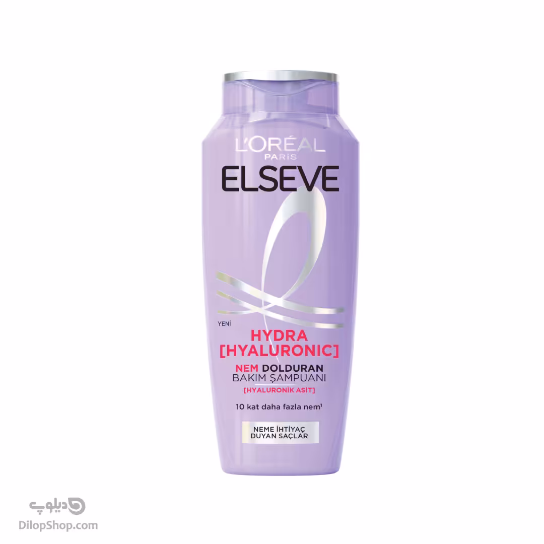 شامپو مرطوب کننده و آبرسان لورال مدل هیالورونیک اسید حجم 300 میلی لیتر