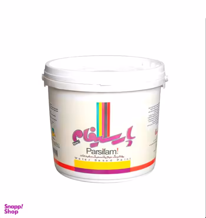پوشرنگ نیم پلاستیک پارسیفام (Parsifam) رنگ سفید مات وزن 12 کیلوگرم