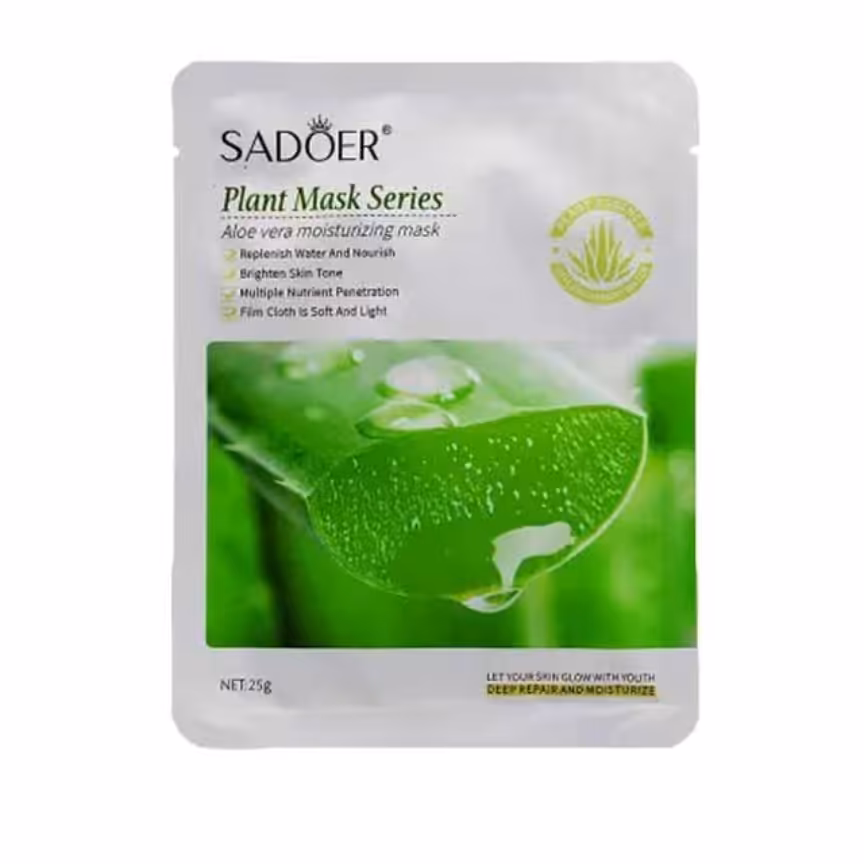 ماسک صورت ورقه ای آبرسان آلوئه ورا سادور 
