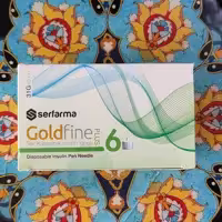 سر سوزن انسولین قلمی 6 میای متر برند گولد فاین 100 عددی Goldfine