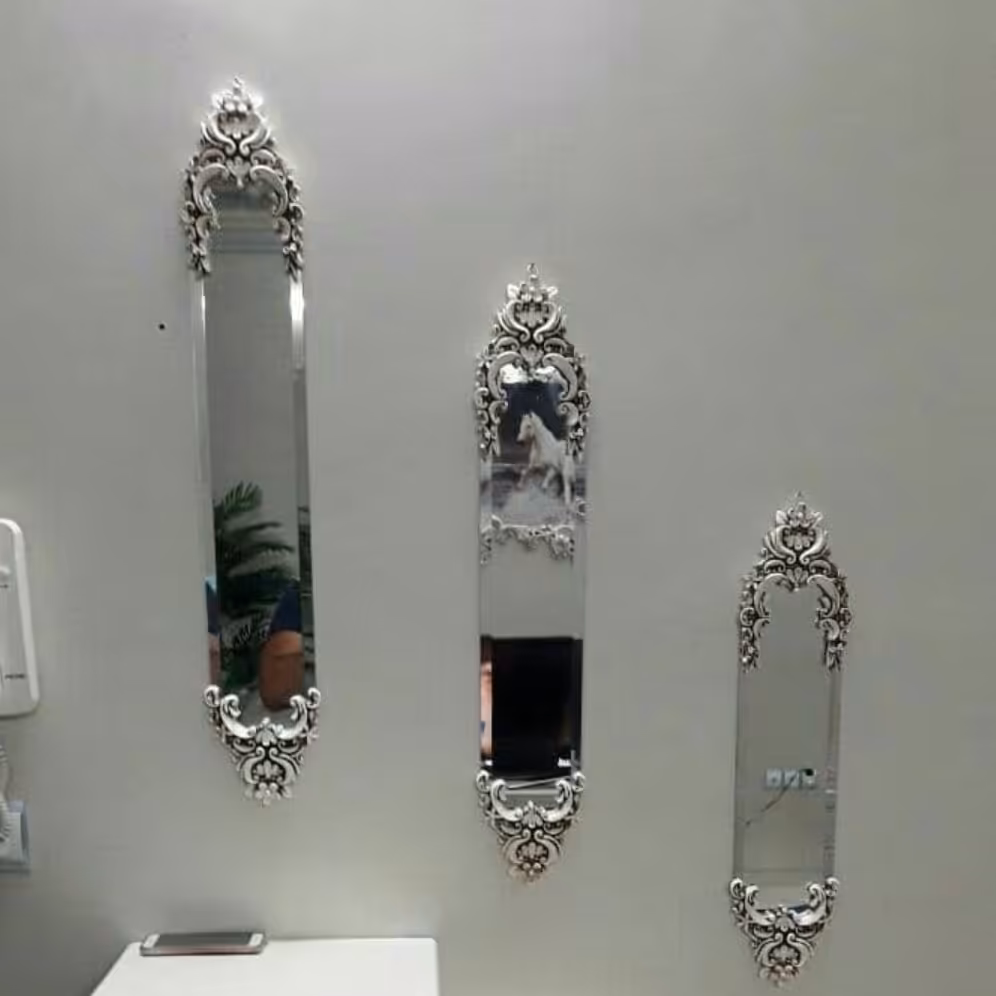 آینه سه تایی طرح تاج