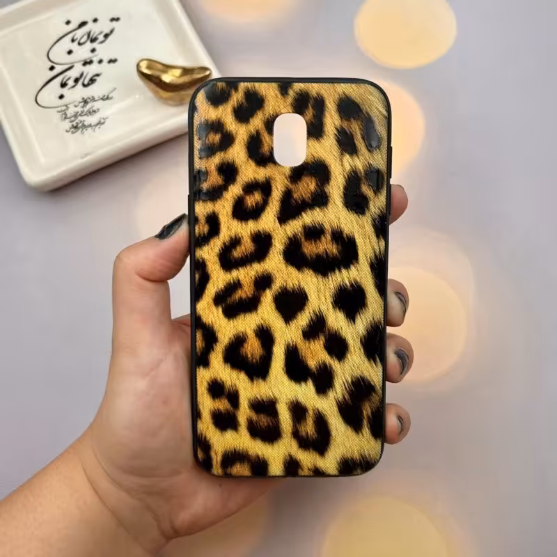 قاب گوشی Galaxy J5 Pro سامسونگ دور ژله ای طرح برجسته فانتزی مدل پلنگی کد 59772