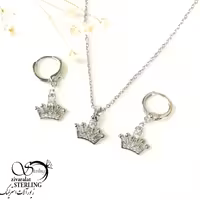 نیمست آویز تاج سفید برند ژوپینگ کد 10324