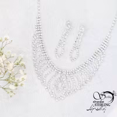 نیمست جواهری نگین کاری کد 15522