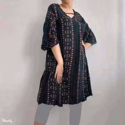 پیراهن نخی زنانه