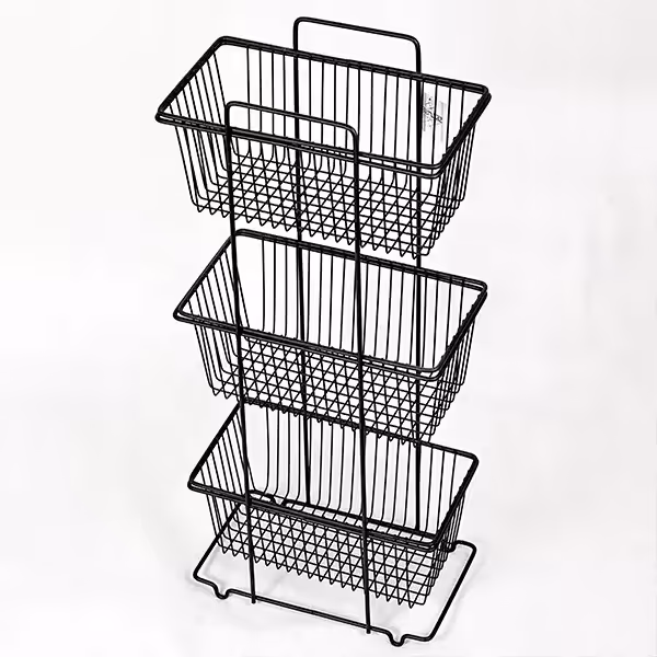 جا پیازی فلزی مدل مستطیل 3 طبقه