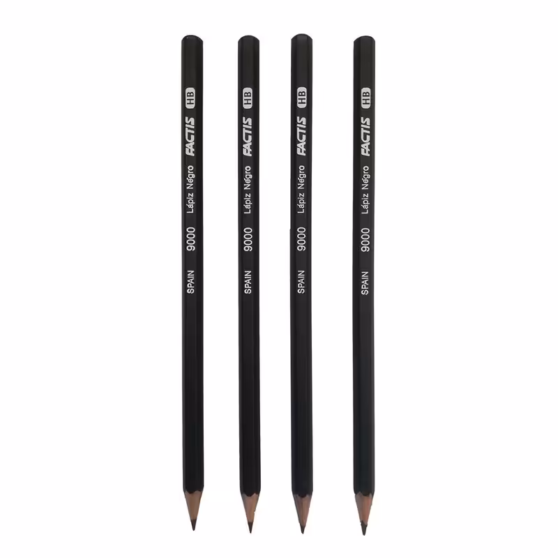 مداد مشکی فکتیس مدل lapiz negro 9000 کد 007 بسته 4 عددی