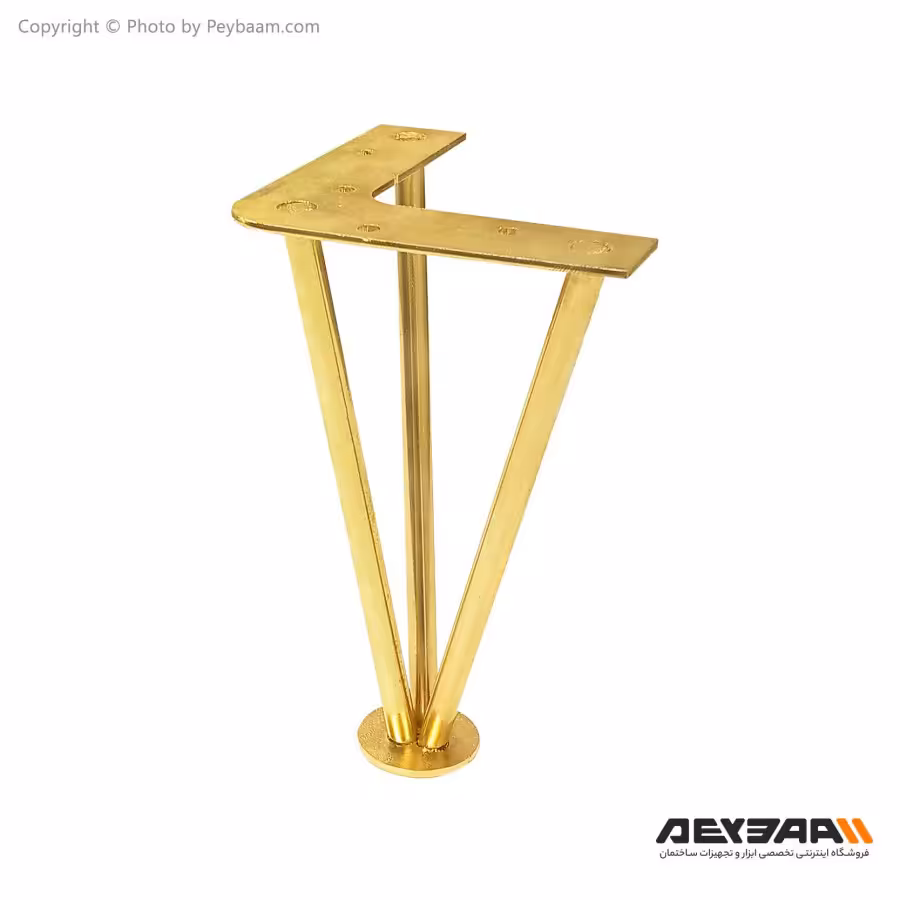 پایه فلزی مبل و میز مدل سنجاقی ارتفاع 15 سانتی‌ متر