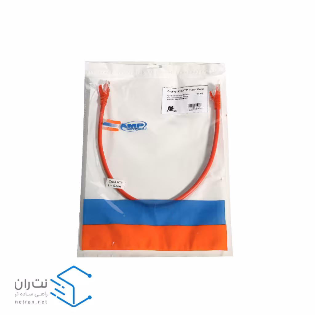 قیمت و خرید پچ کورد امپ Cat6 UTP با متراژ 0.5 متری در هفت رنگ | نت ران