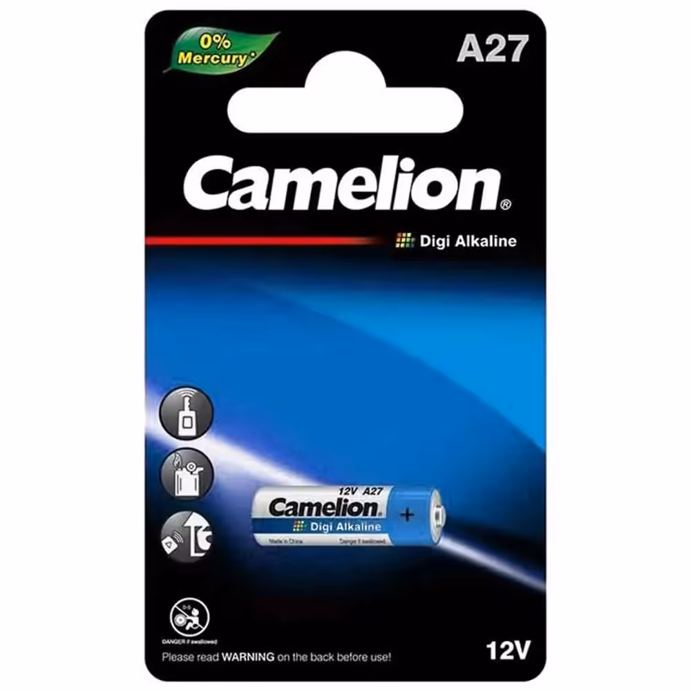 خرید باتری ریموتی A27 کملیون 12 ولت مدل Camelion Alkaline