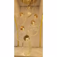 لوستر و آویز مدرن کریستالی حبابی