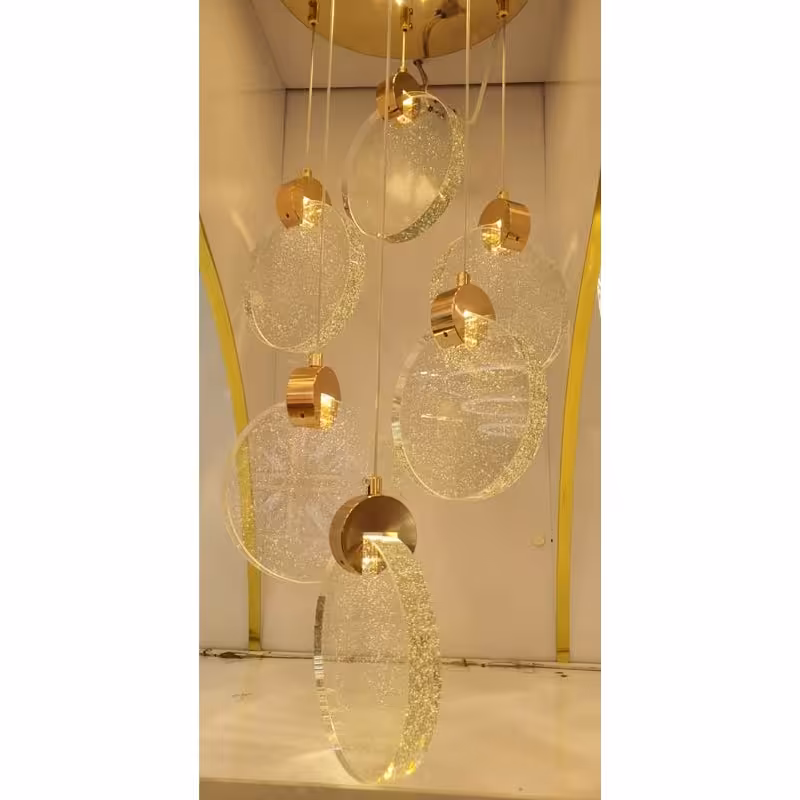 لوستر و آویز مدرن کریستالی حبابی