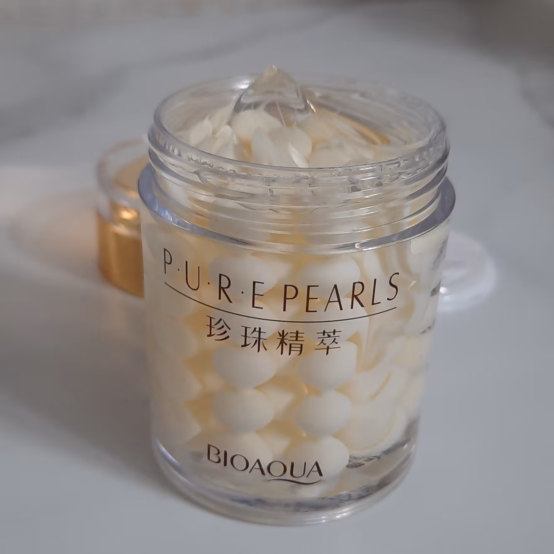 ژل کرم شب مروارید بیوآکوا حجم 60 میل اورجینال 