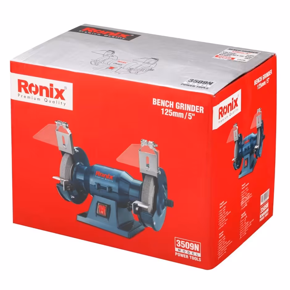 سنگ رومیزی و چرخ سنباده 3509N رونیکس 125 میلی متر 150 وات

