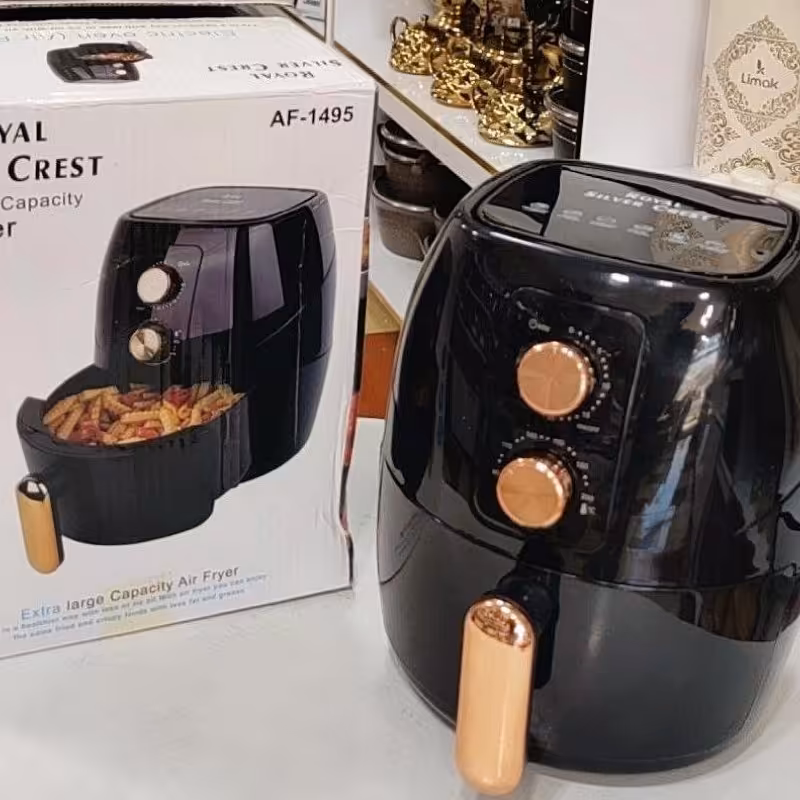 سرخ کن بدون روغن سیلور کرست رویال(طراحی زیبا) منوی ولومی جلوی سرخ کن حجم6 لیتر 