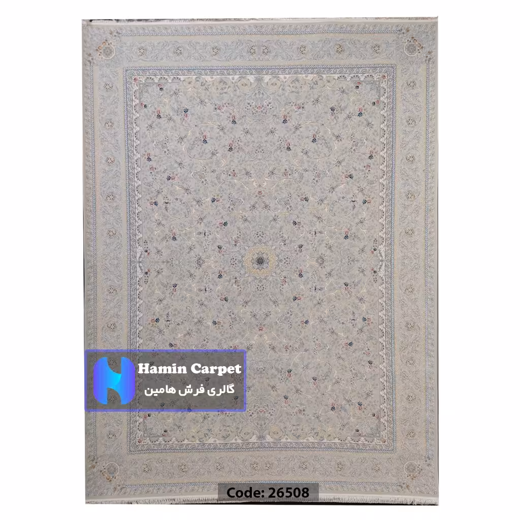 فرش 4 متری 1200 شانه تراکم 3600  نخ اکلریک گل برجسته کد  AR26508
