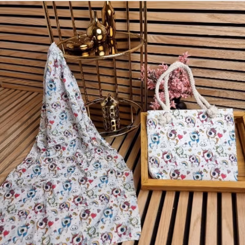 ست کیف و شال دخترانه، شال نخی و سبک