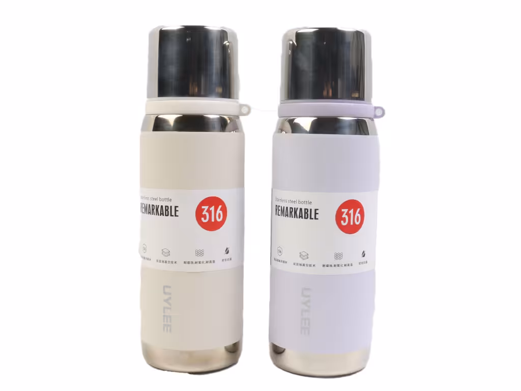 فلاسک استیل حجم 550 میلی لیتر به همراه بند دستی