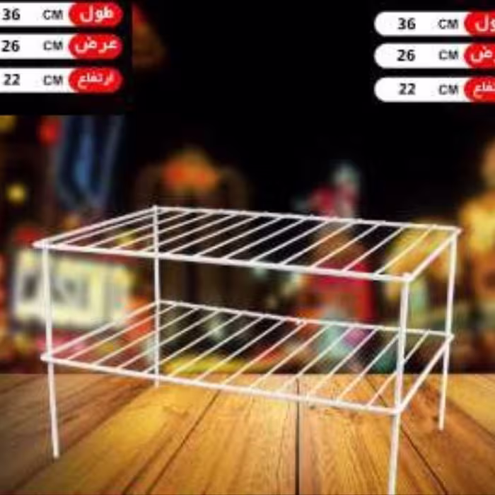 راف دو طبقه برای نظم دهنده کابینت و کمد و غیره