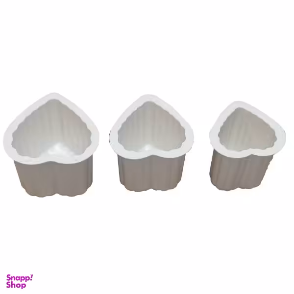 قالب شمع مدل قلب مجموعه 3 عددی