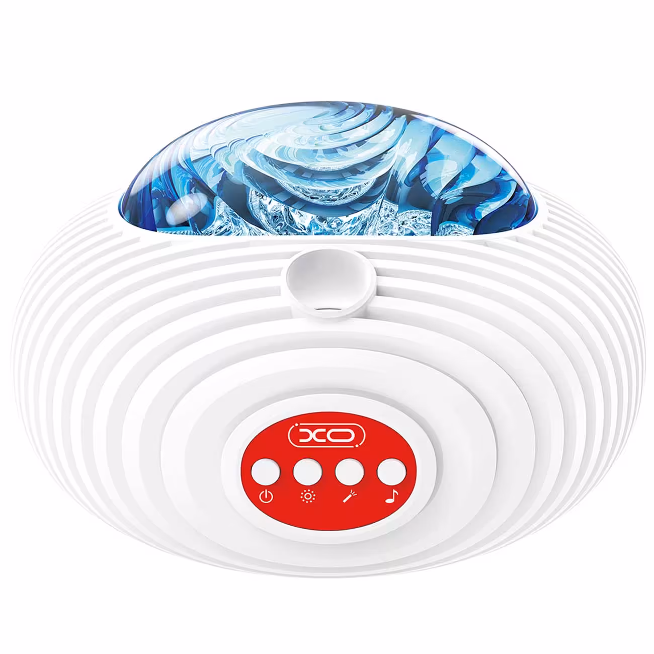 چراغ پروژکتور ستاره و کهکشان مجازی و اسپیکر بلوتوثی رومیزی شارژی ایکس او YH12