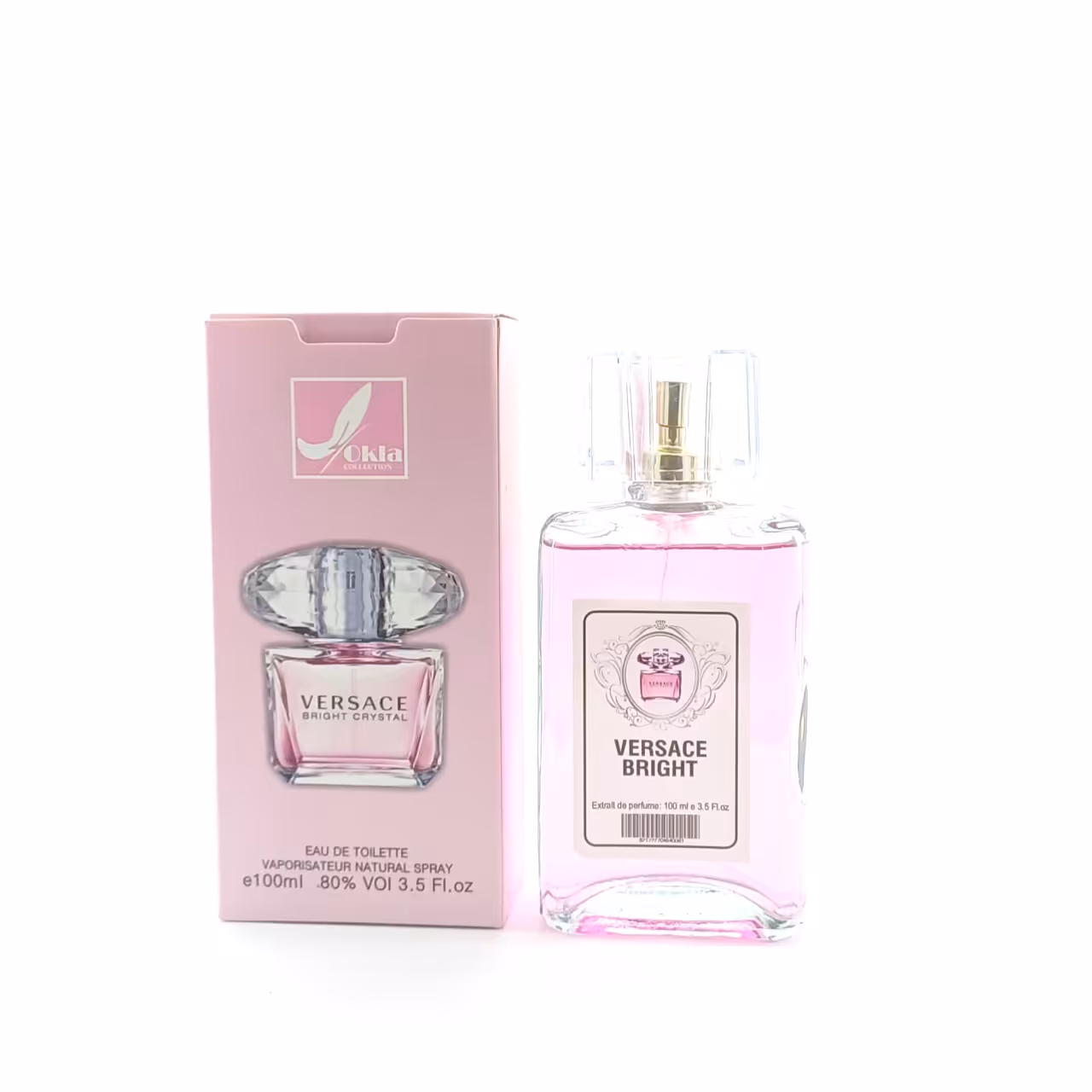 ادکلن ورساچه صورتی برایت کریستال OKLA حجم 100میل  Versace Bright Crystal