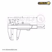 کولیس ورنیه گوانگلو 30 سانتی متر مدل 106-141