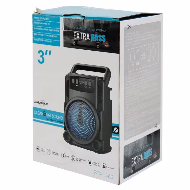 اسپیکر بلوتوثی 3 اینچ مدل GTS-1360