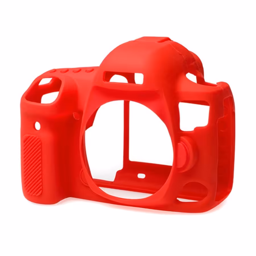 کاور سیلیکونی کانن Silicon cover of Canon camera Eos 5D Mark IV رنگ قرمز