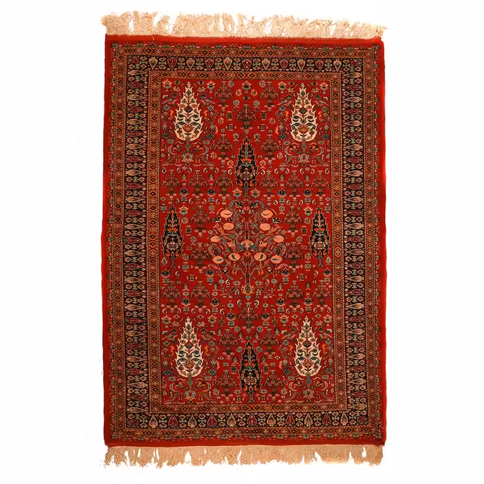 فرش دستباف سه متری طرح باغ بهشت خراسان کد 140513