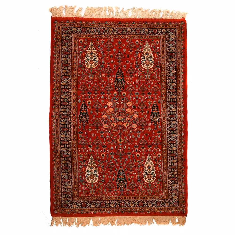 فرش دستباف سه متری طرح باغ بهشت خراسان کد 140513