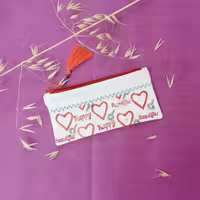 جامدادی طرح قلب دوتکه