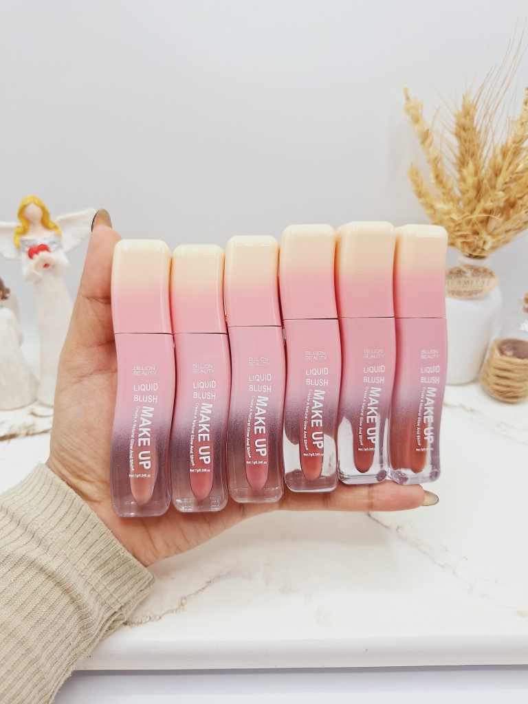 پک رژ مایع 6 عددی شیشه ای منحنی برند BILLION BEAUTY کد B70017